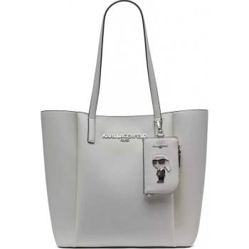 Karl Lagerfeld dámská kožená kabelka LOUISE bílá