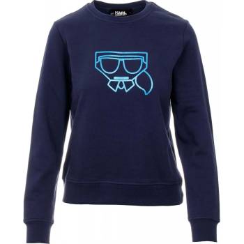 Karl Lagerfeld dámská mikina Kocktail Metallic modrá