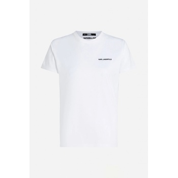 KARL LAGERFELD ESSENTIAL T-SHIRT BLACK TEXTURED LTHR