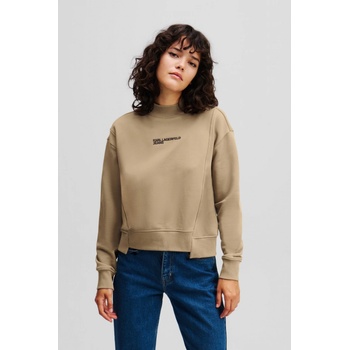 Karl Lagerfeld Jeans KLJ ASYMMETRIC MOCK SWEAT DESERT TAUPE