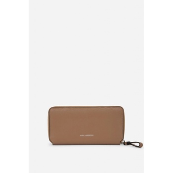 Karl Lagerfeld K/CIRCLE CONTINENTAL WALLET DARK TAN