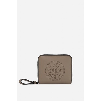Karl Lagerfeld K/CIRCLE MD ZIP BIFOLD WALLET ASH GREY
