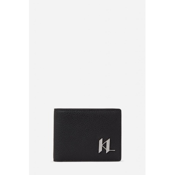 Karl Lagerfeld K/PLAK LEATHER BF WALLET černá