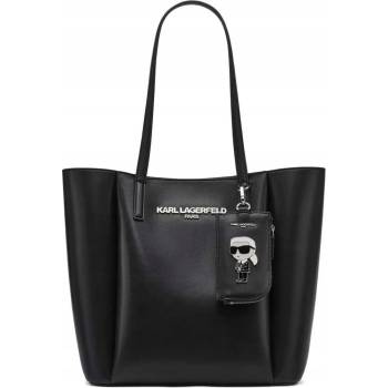 Karl Lagerfeld kabelka z přírodní kůže černá