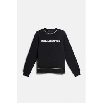 Karl Lagerfeld LOGO PIPING SWEATSHIRT BLACK