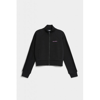 Karl Lagerfeld mikina BIG LOGO ZIP UP černá