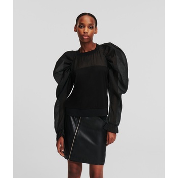 Karl Lagerfeld mikina dámská hladká 245W1807 černá