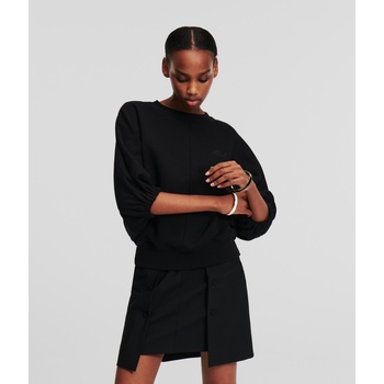 Karl Lagerfeld mikina dámská s aplikací 245W1804 černá