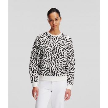 Karl Lagerfeld mikina ELEKTRIKA AOP Sweatshirt černá