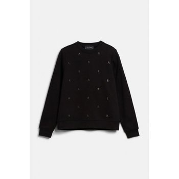 Karl Lagerfeld mikina KARL RHINESTONE SWEATSHIRT BLACK