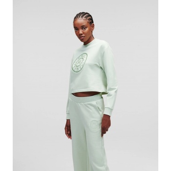 KARL LAGERFELD mikina KL LOUNGE SWEATSHIRT DUSTY GREEN