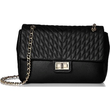 Karl Lagerfeld Paris Agyness Large Shoulder Bag Black Gold