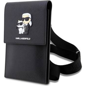 Karl Lagerfeld Saffiano Metal Logo NFT černé