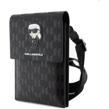 Karl Lagerfeld Saffiano Monogram Ikonik NFT černé