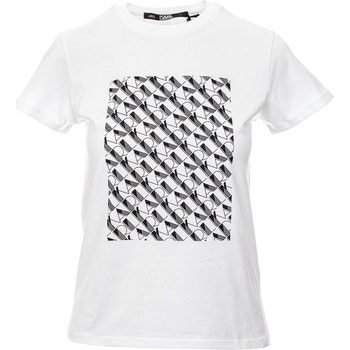 Karl Lagerfeld Studio 54 Box Print bílé