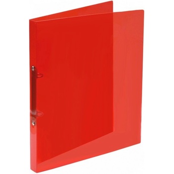 Karton P+P 2 kroužkový pořadač A5 25 mm průhledný červený