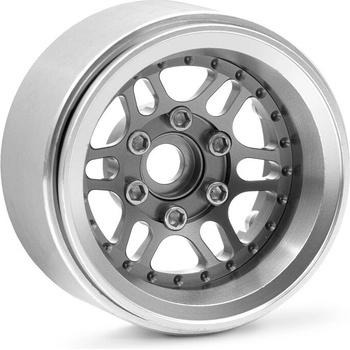 Kavan 1.9'' Hliníkové beadlock disky offset -10 mm pro 1/10 crawler/expedice stříbrné 2 ks