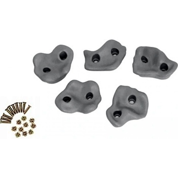 KAXL Lezecké úchyty kameny šedé plastové 5ks