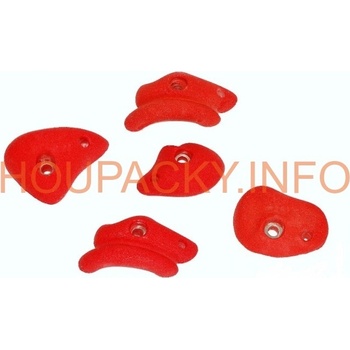 KAXL Sada lezecích kamenů 5 ks malé červené