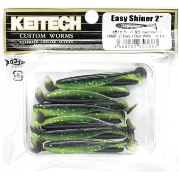 Keitech Easy Shiner 2' 5 cm LT Black X Chart LT #69