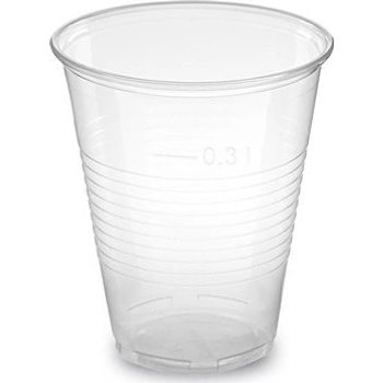 Kelímek průhledný 0,3 l, PP, průměr 95 mm, v , prodej po 16 100006631