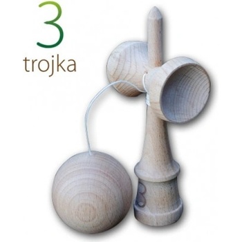 Kendama Trojka KYU přírodní