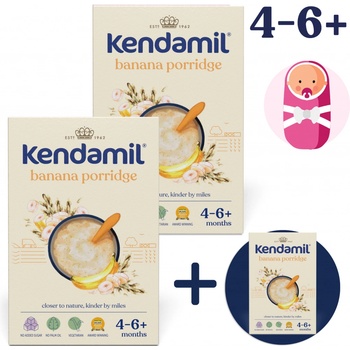 Kendamil Mléčná kaše s banánem 3 x 150 g