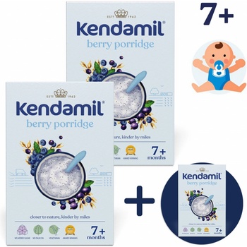 Kendamil Mléčná kaše s lesním ovocem 3 x 150 g
