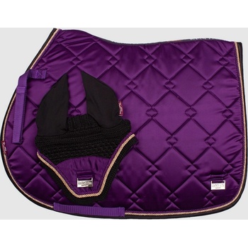 Kentaur Dečka podsedlová SATÉN a náušníky fialová