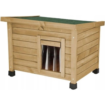 Kerbl Budka pro kočky hnědá obdélníková 57 x 45 x 45 cm