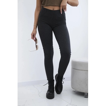 Kesi Bavlněné kalhoty s kapsami vzadu černý