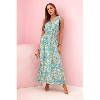 Kesi Dámské šaty s orientálním vzorem mátová