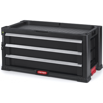 Keter box na nářadí 3 zásuvky 56x29x26cm černý 17199302