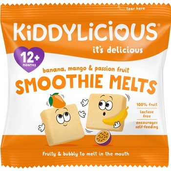 Kiddylicious ovocné polštářky z banánu manga a marakuji 6 g