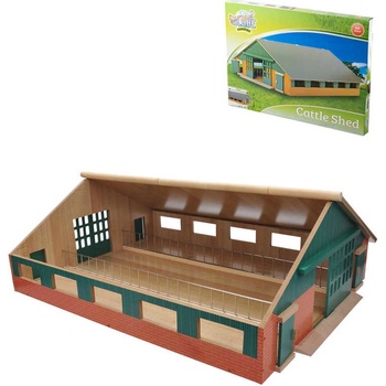 Kids Globe Dřevěná maštal pro kravičky 610540 1:32