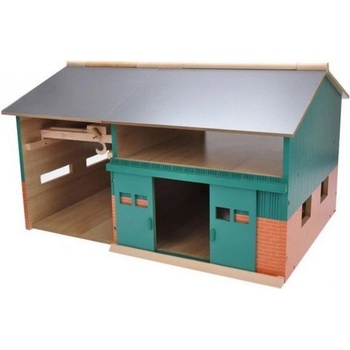 Kids Globe Dřevěná stodola s dílnou 1:32