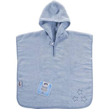 Kikko BIO bavlněné froté pončo XKKO Organic Baby Blue Stars