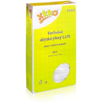 Kikko Lux Bavlněné pleny Eco 70 x 70 bílé 10 ks