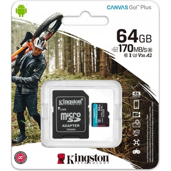 Kingston microSDXC 64 GB SDCG3/64GB