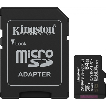 Kingston MicroSDXC 64GB Canvas Select Plus SDCS3/64GB