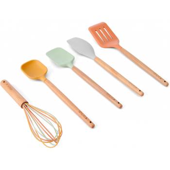 Kitchen Craft Sada kuchyňského náčiní Idilica – set 5 ks, multi barva, dřevo