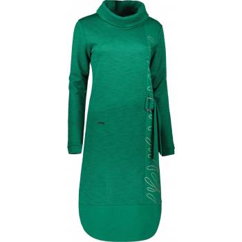 KIXMI Dámské mikinové šaty RENIE ZELENÁ