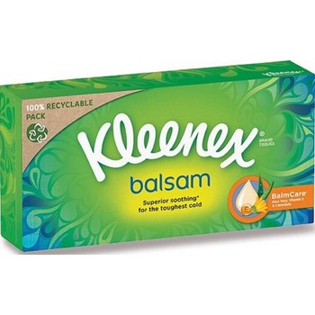 Kleenex Balsam papírové kapesníčky s výtažkem z měsíčku lékařského 3-vrstvé 64 ks