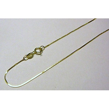 Klenoty Budín Moderní dámský zlatý kostičkovaný řetízek Benátský 3640137