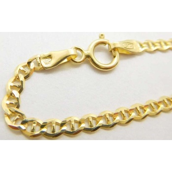 Klenoty Budín Pánský široký mohutný zlatý řetízek HK6221