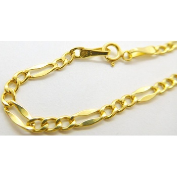 Klenoty Budín Pánský zlatý pevný řetízek HK6108