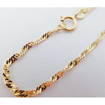 Klenoty Budín Pevný přívěskový zlatý řetízek HK6028