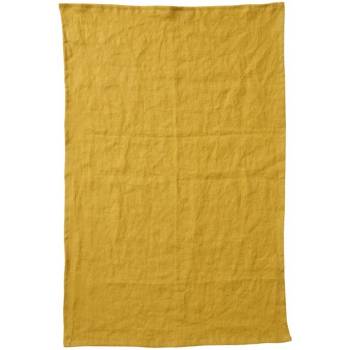 Klippan Švédsko Kuchyňská utěrka Linn mustard 50x70