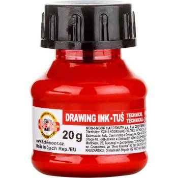 Koh-i-noor tuš 141724 barevná červená 20g