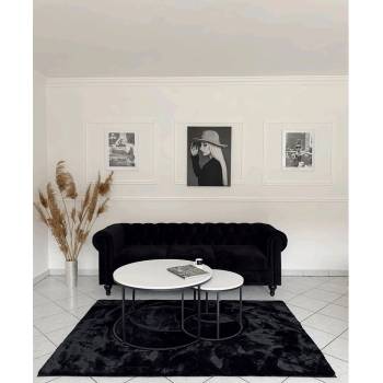 Kondela Iklin set 2 bílý, černý